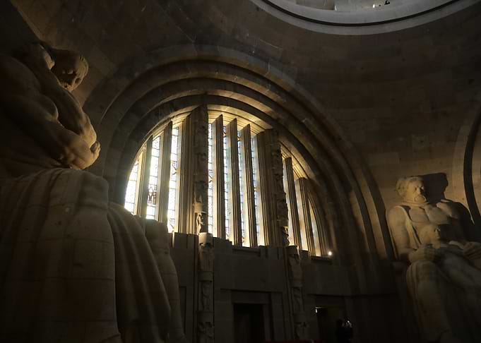 Stone Statues in a Hall