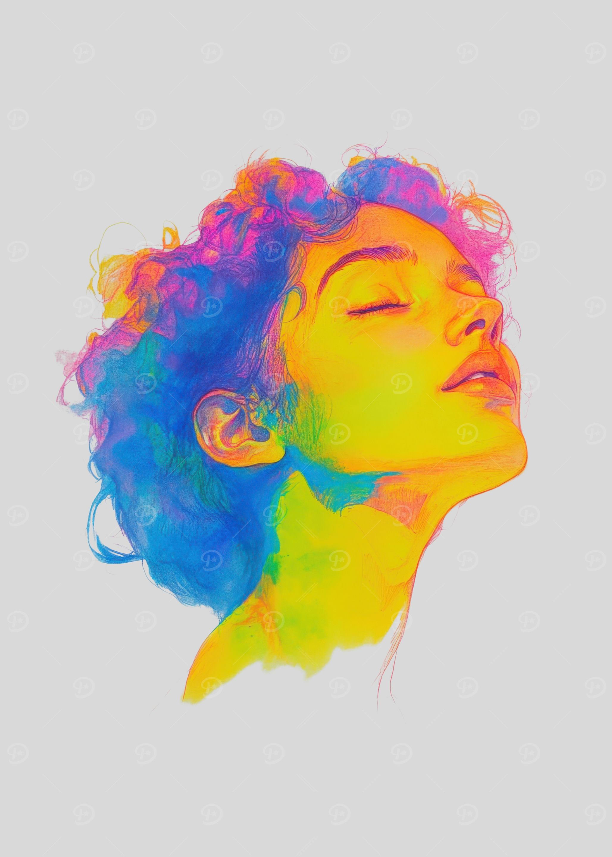 Colorful Woman Portrait