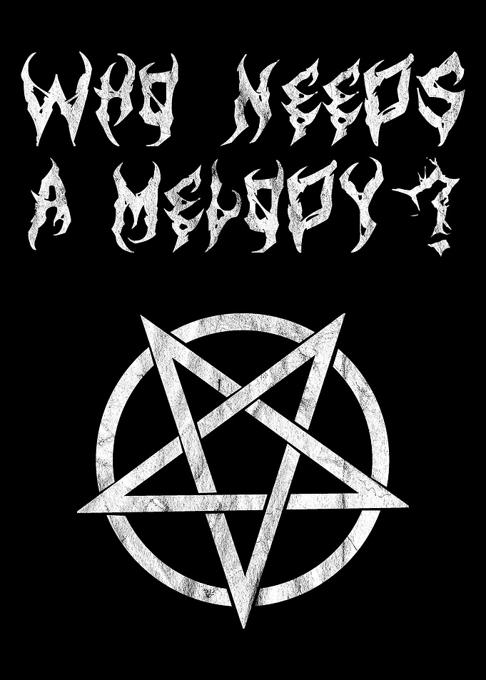 Irony Black Metal Pentagram Design