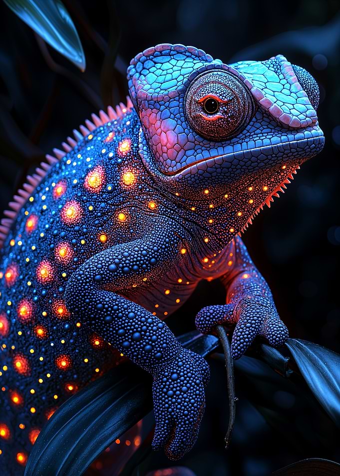 Glowing Chameleon