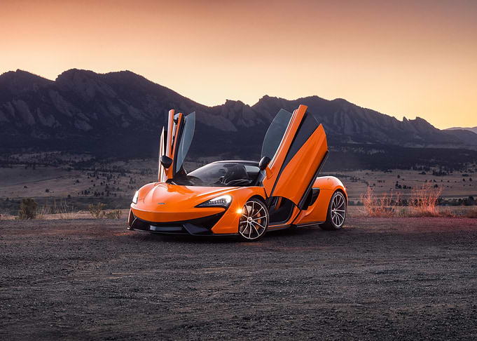 Orange McLaren 570S Spider