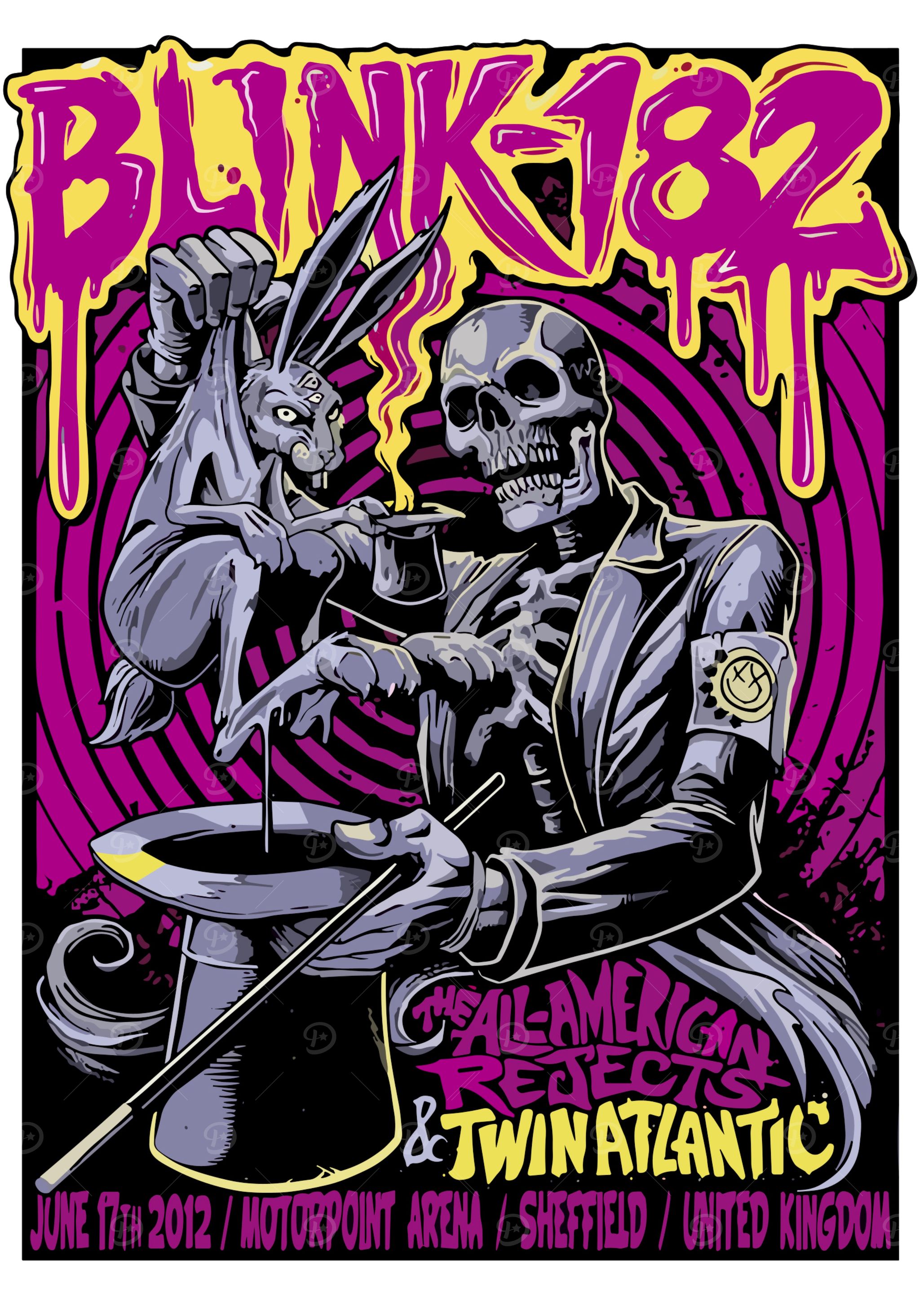 Blink 182 Concert Poster