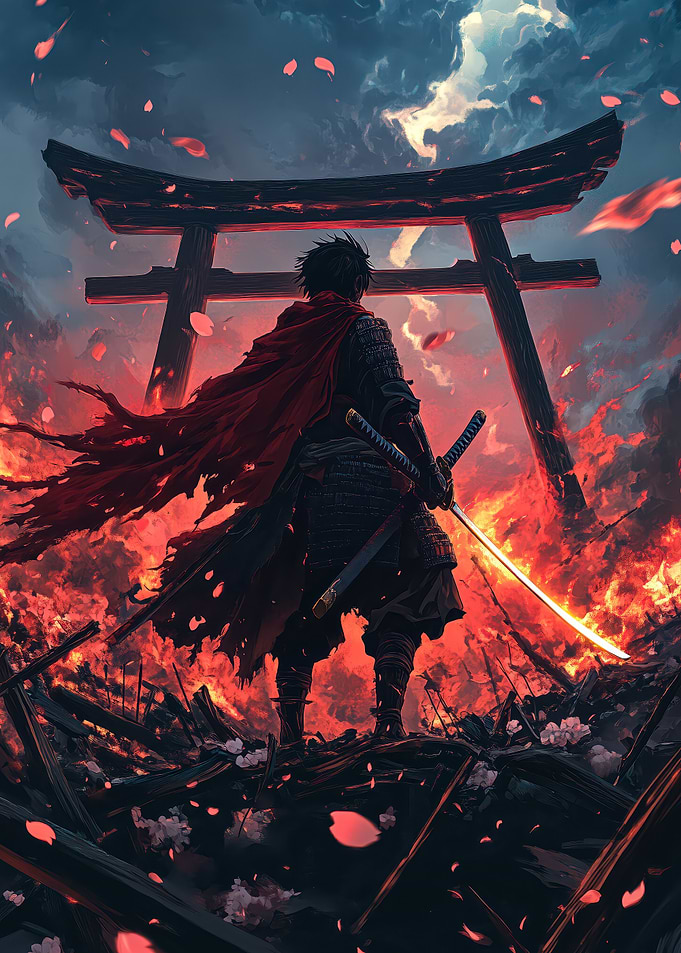 Samurai in Flames