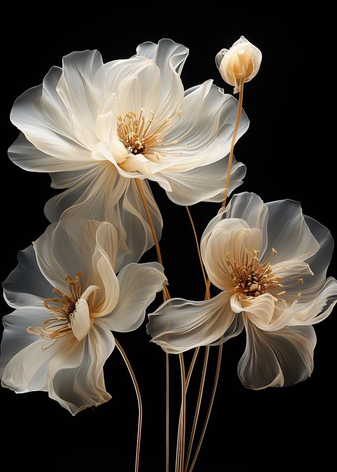 Delicate White Flowers