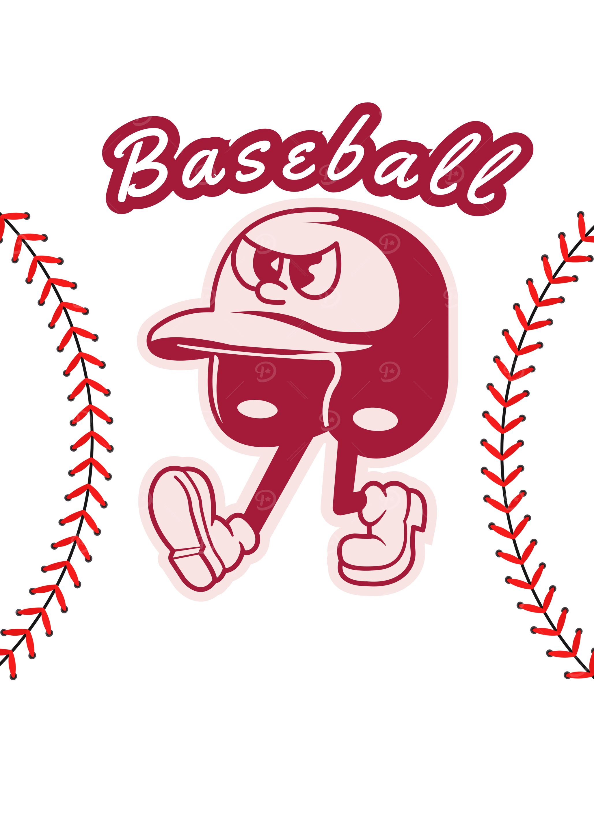 Baseball Character Illustration