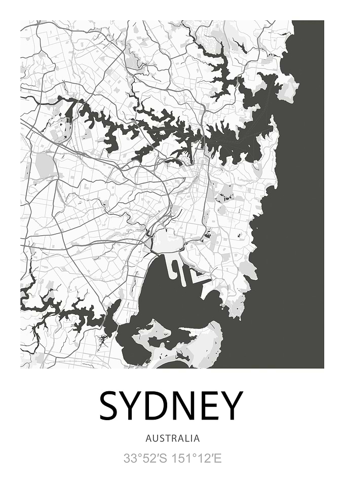 Sydney Map Print