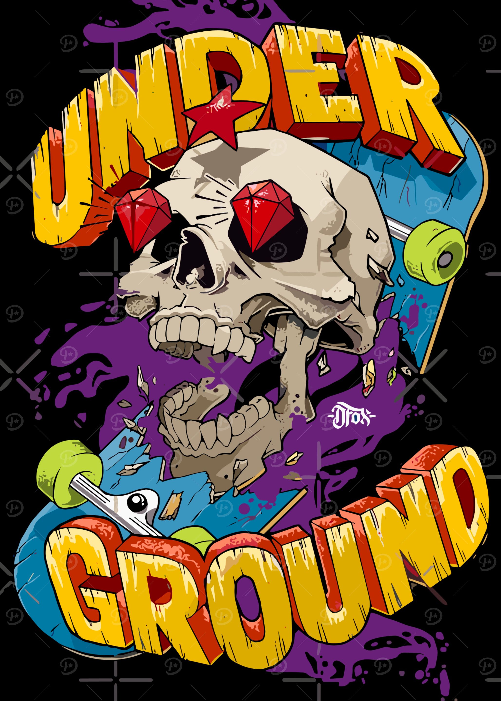 Skull Skateboard Underground