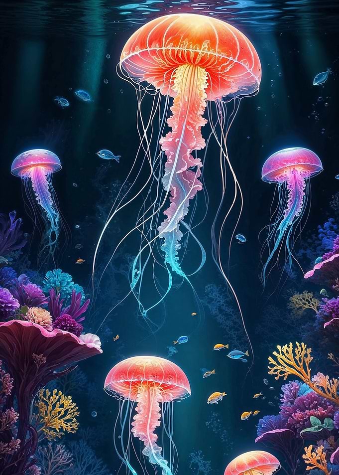 Jellyfish Underwater