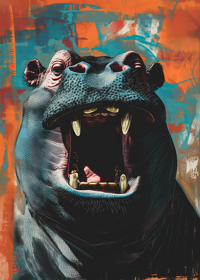 Hippopotamus Portrait