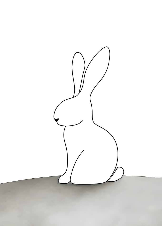 Line Art Bunny