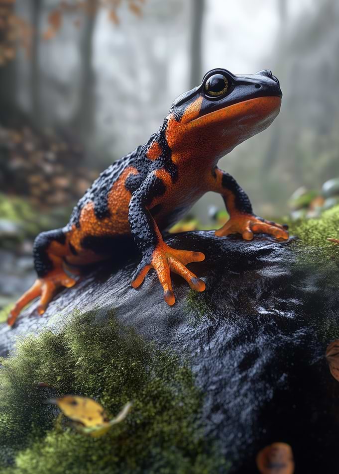 Salamander on Rock