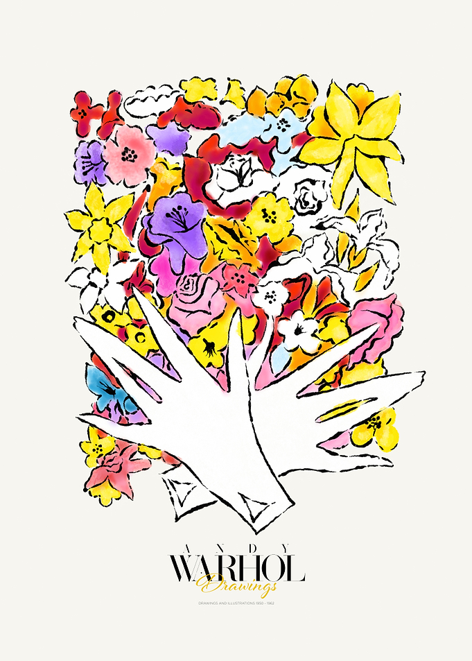 Warhol Drawings Poster | Bouquet