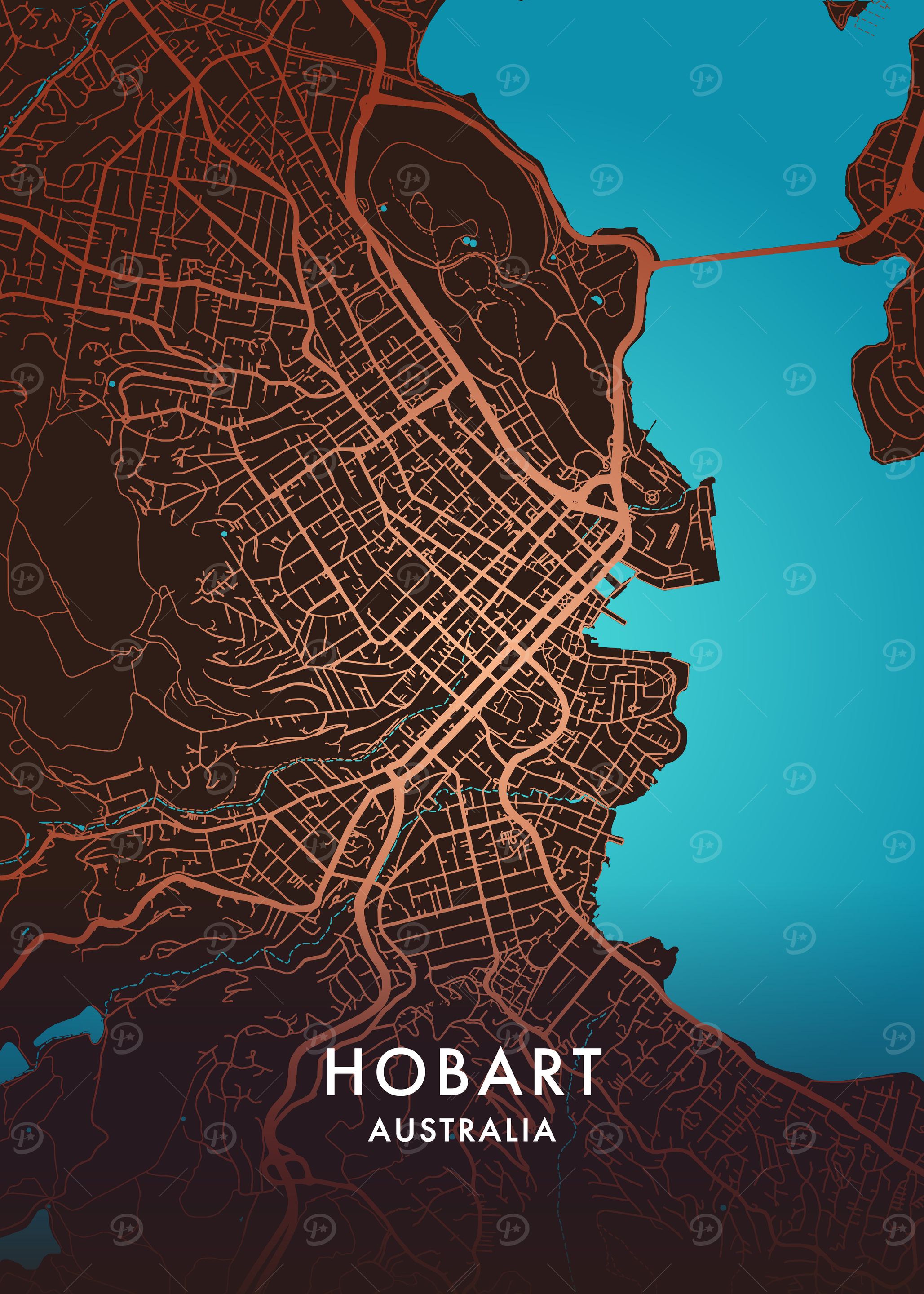 Hobart City Map