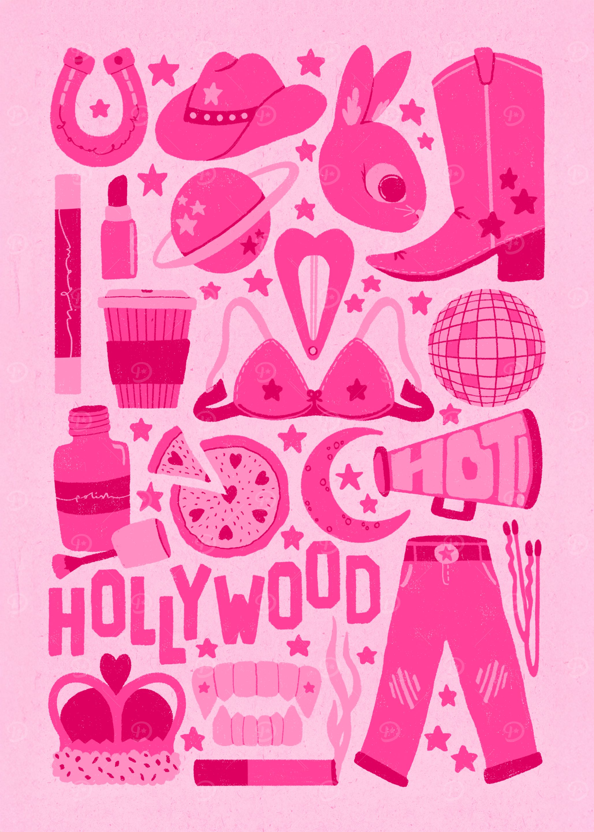 Pink Pony Collage