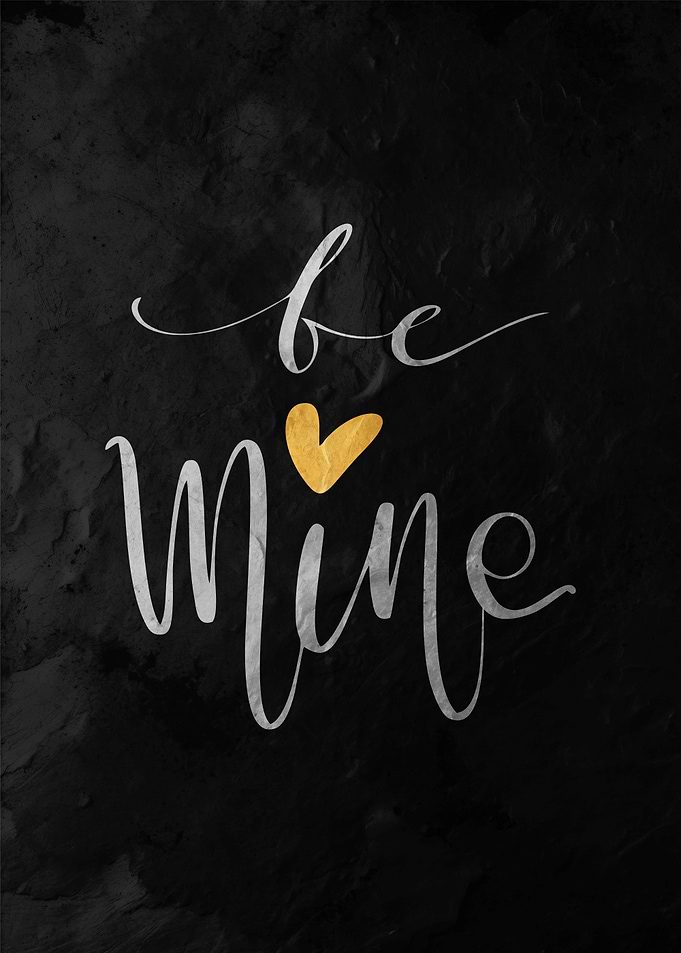 Be Mine - Gold Heart
