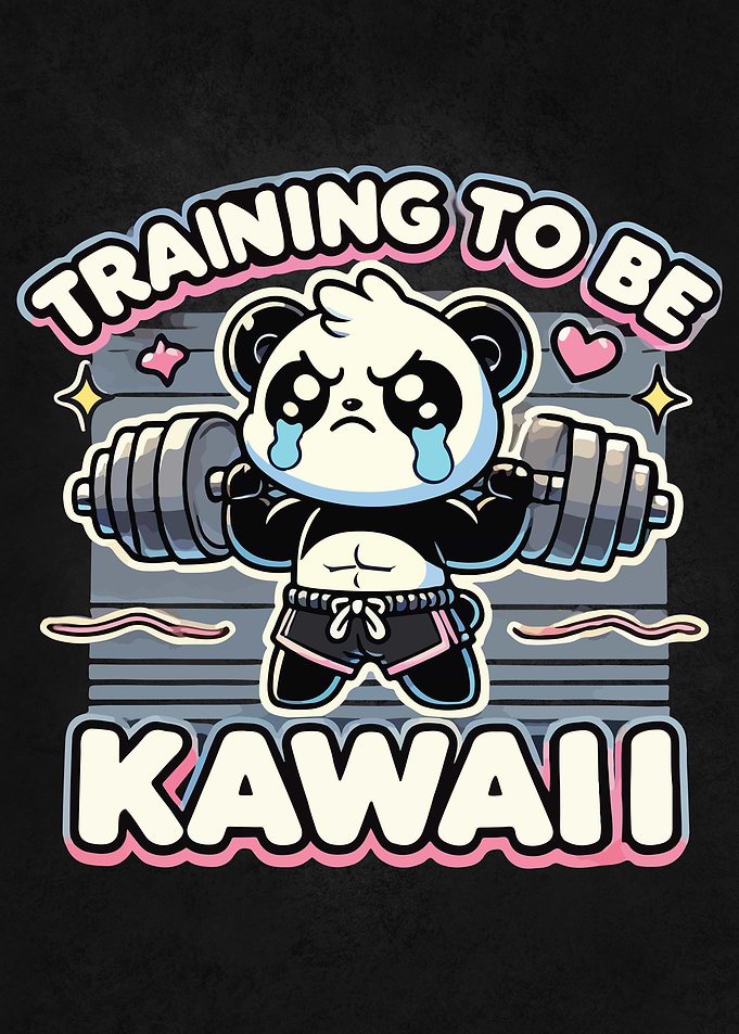 Gym Panda Training To Be Kawaii Cute Anime Workout
