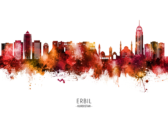 Erbil Kurdistan Iraq Skyline