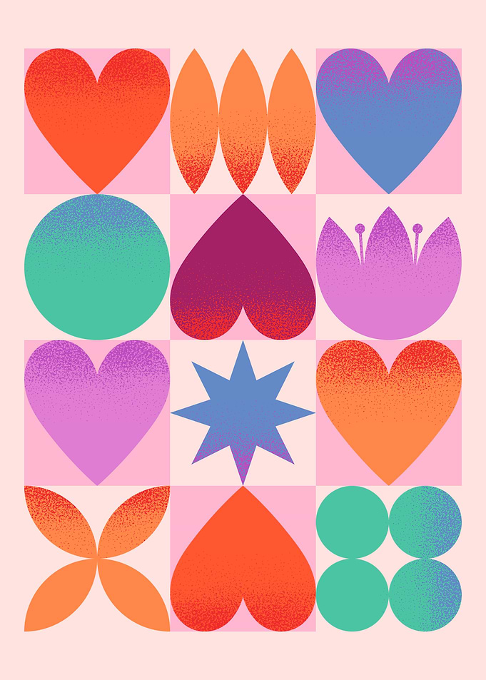 Valentines Romantic art Poster