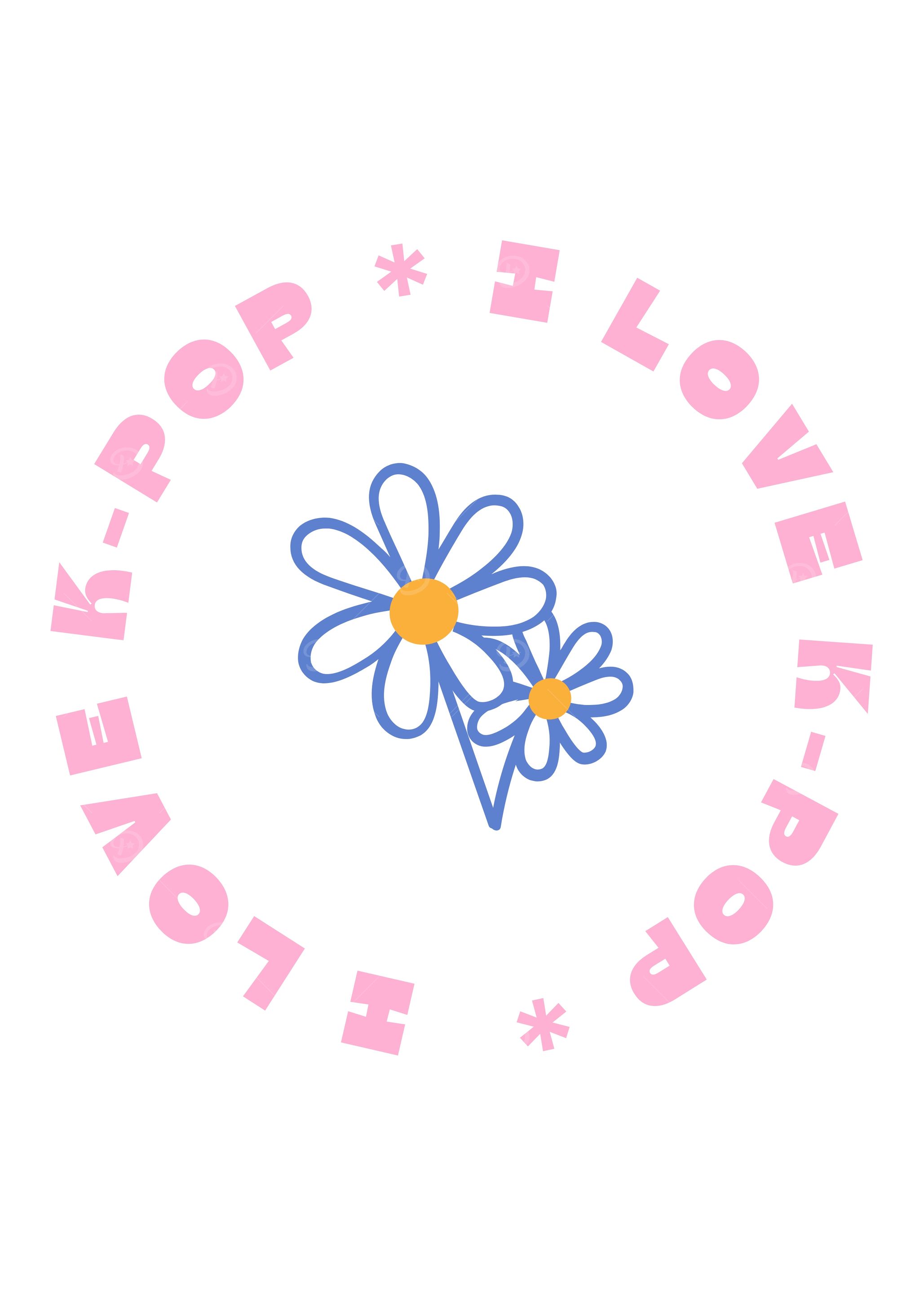 K-Pop Flower Design