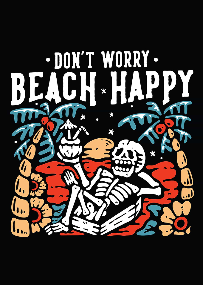 Beach Happy Skeleton