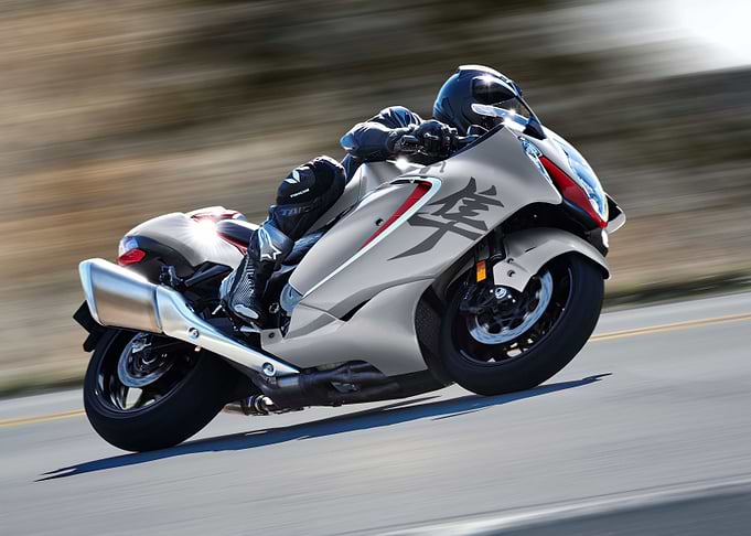 Silver Sportbike on Road