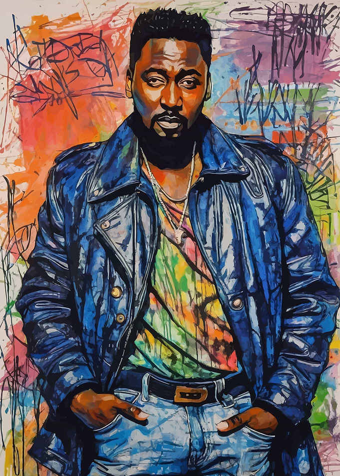 Big Daddy Kane Watercolor Portrait