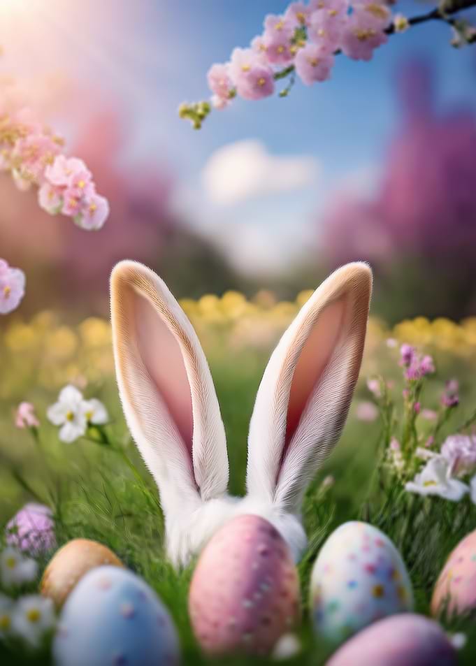 Easter Bunny Ears & Eggs