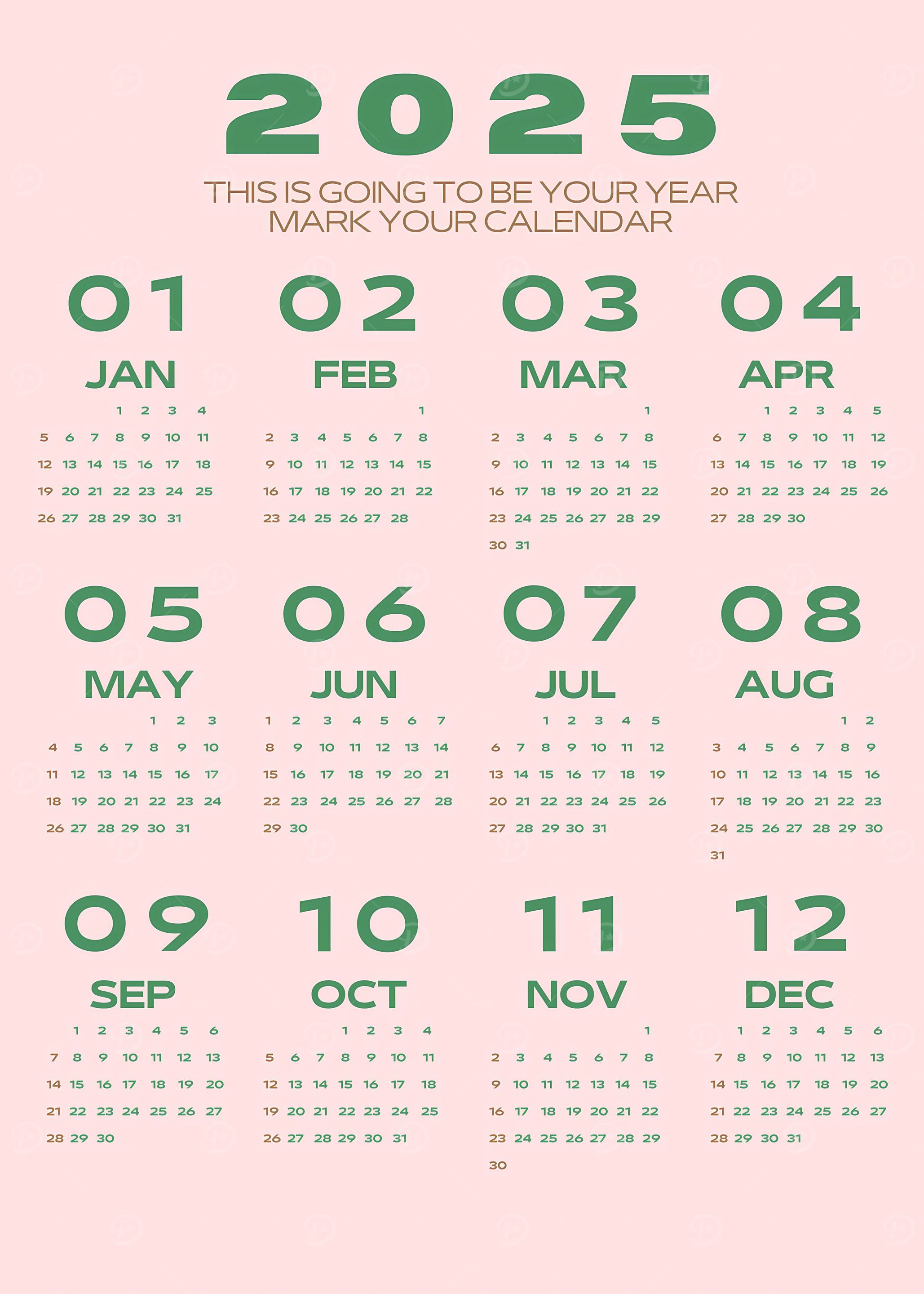 2025 Calendar