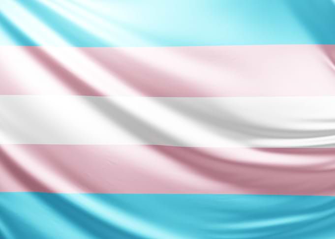 Transgender Pride Flag, realistic trans flag