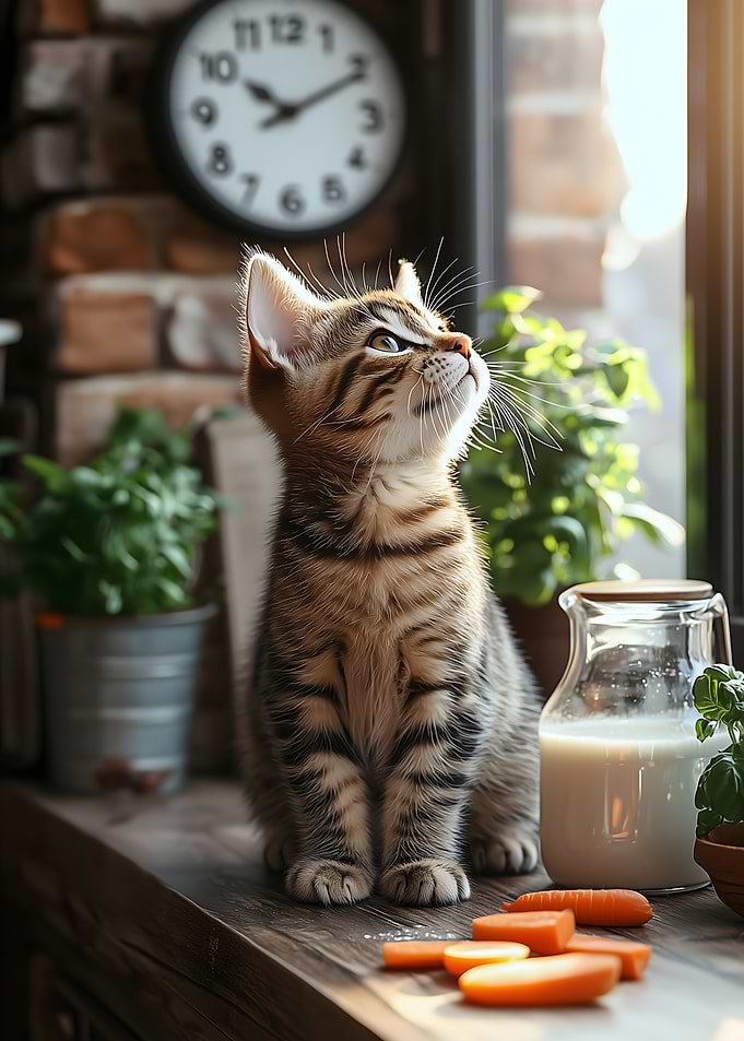 Whiskers & Wonder: The Curious Kitchen Kitten