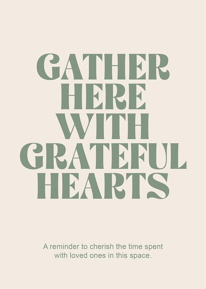 Gather Here With Grateful Hearts Quote about home
