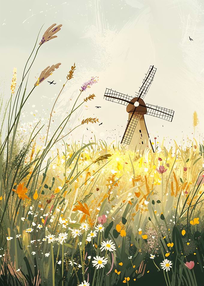 Windmill in a Field