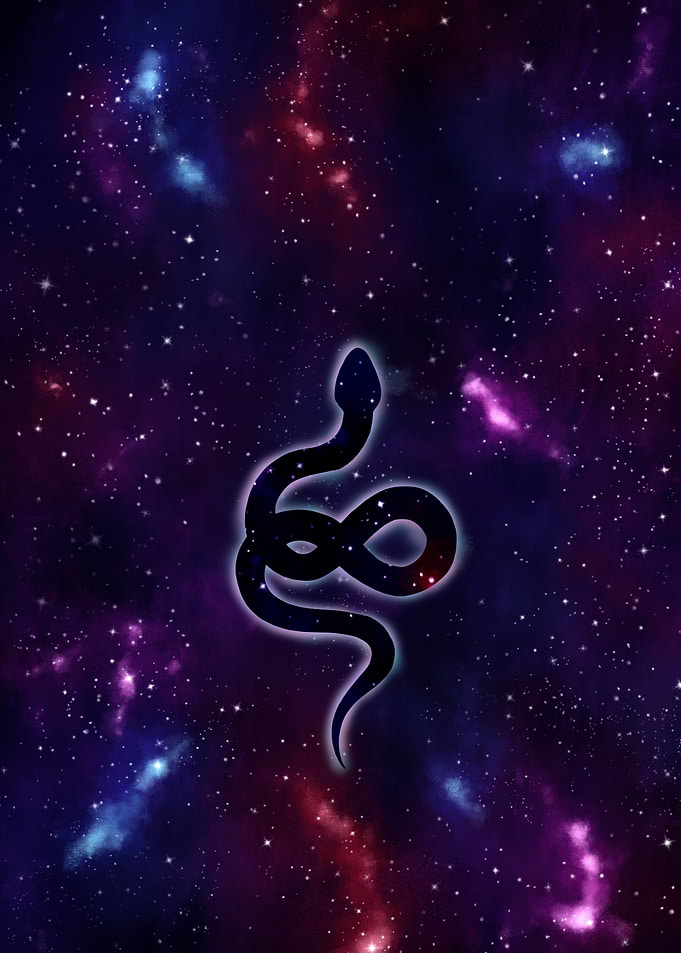 Cosmic Snake Silhouette