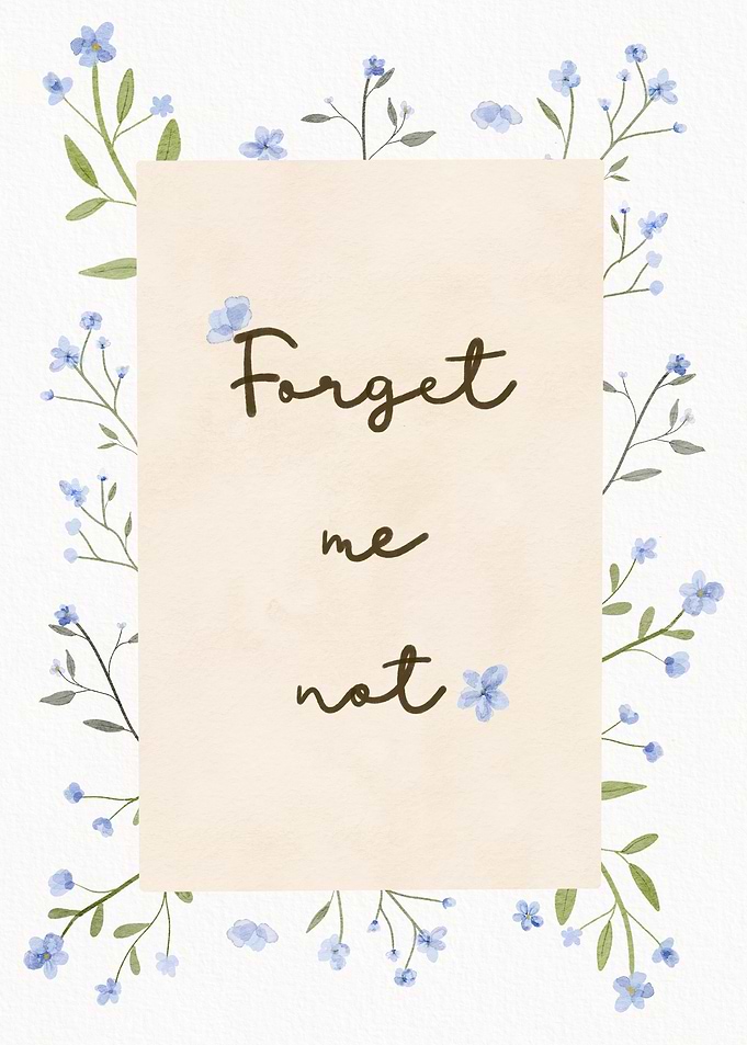 Forget Me Not Floral Print