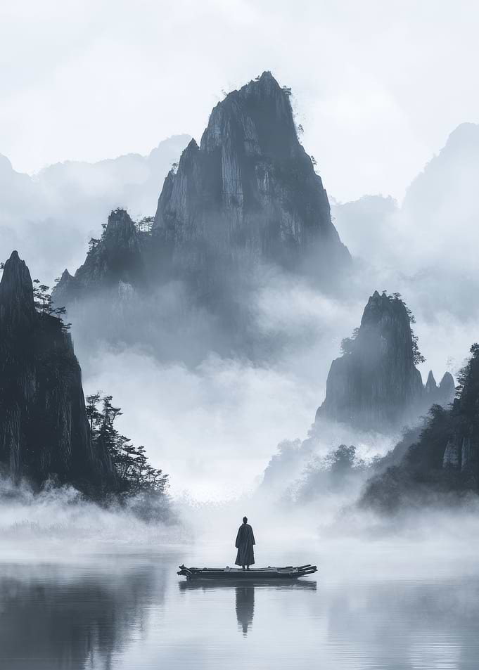 Monk in Misty Mountains