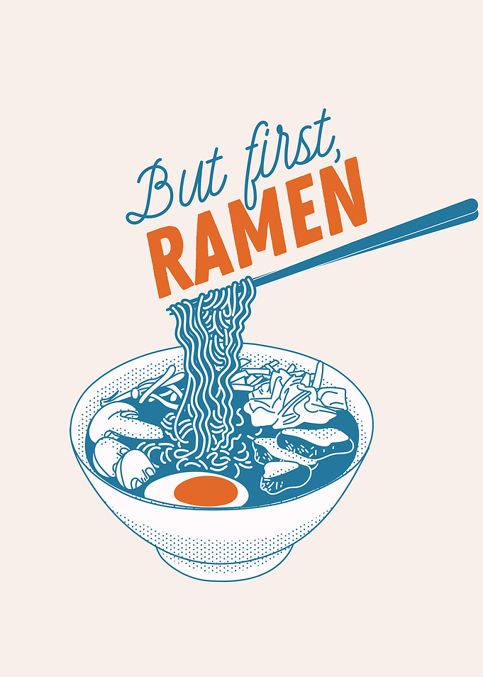 Ramen Noodles Illustration