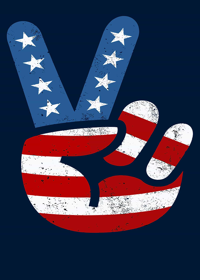 American Peace Sign