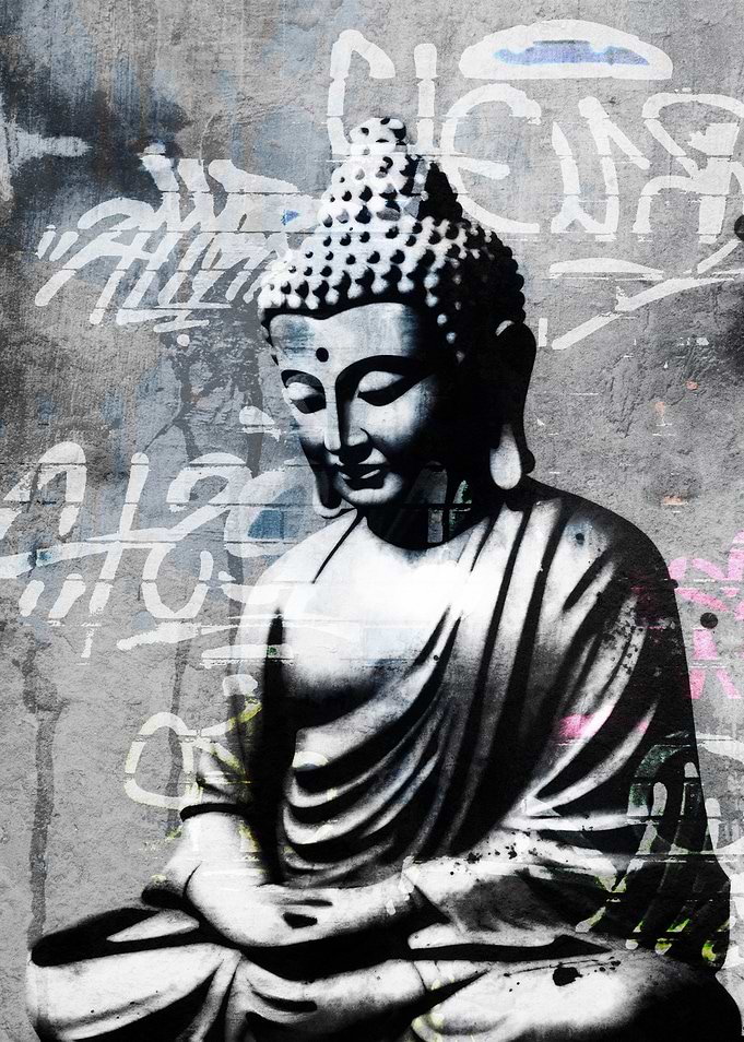 Buddha Graffiti Art