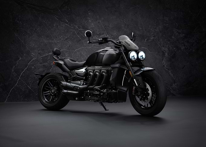 Black Triumph Rocket 3 Motorcycle