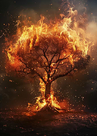 Burning Tree