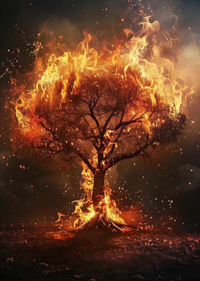 Burning Tree