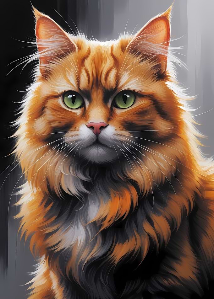 Orange Tabby Cat Portrait