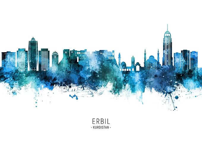 Erbil Kurdistan Iraq Skyline