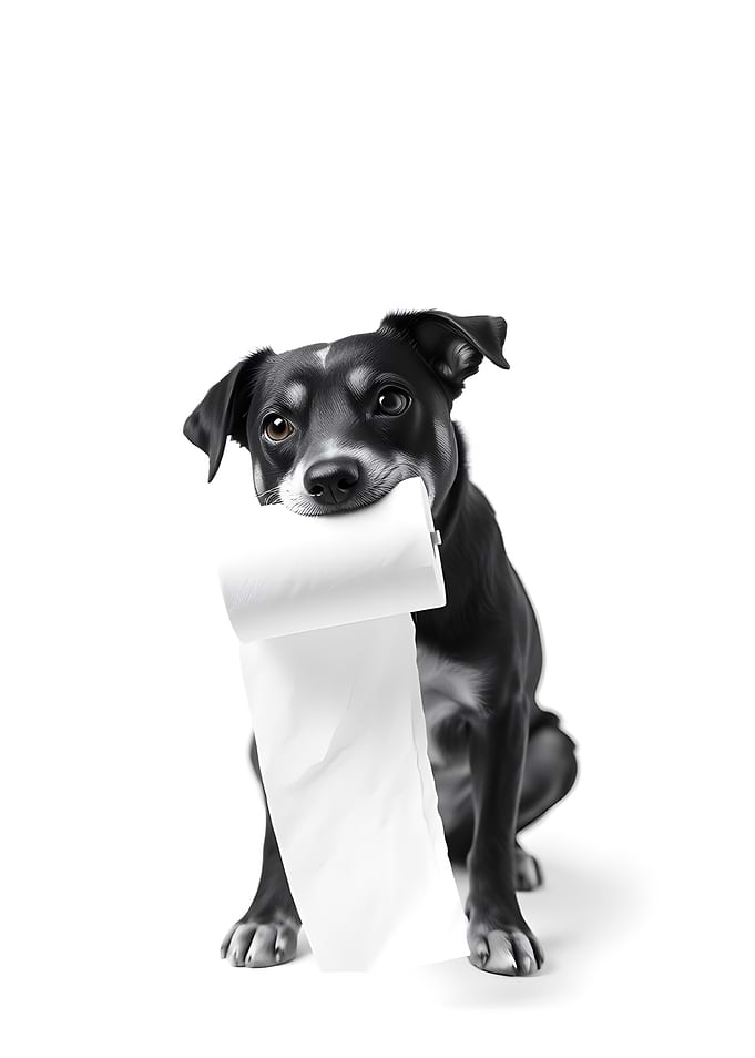 Dog Animal Bathroom Poster
