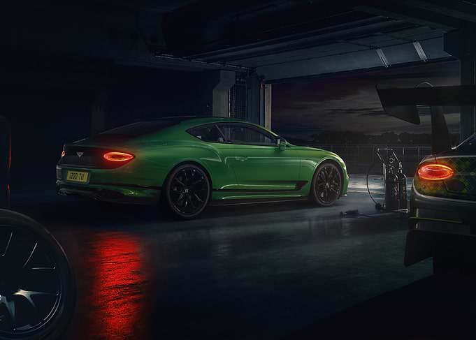 Green Bentley Continental GT