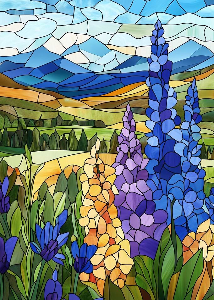 Stained Glass Landscape