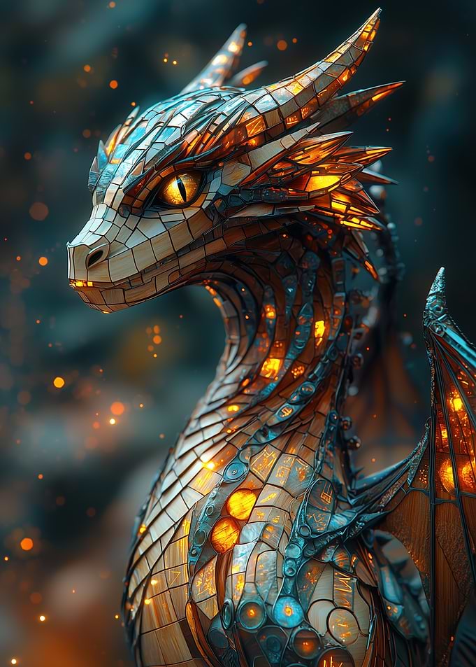 Neo-Rune Dragon of Luminary Scales