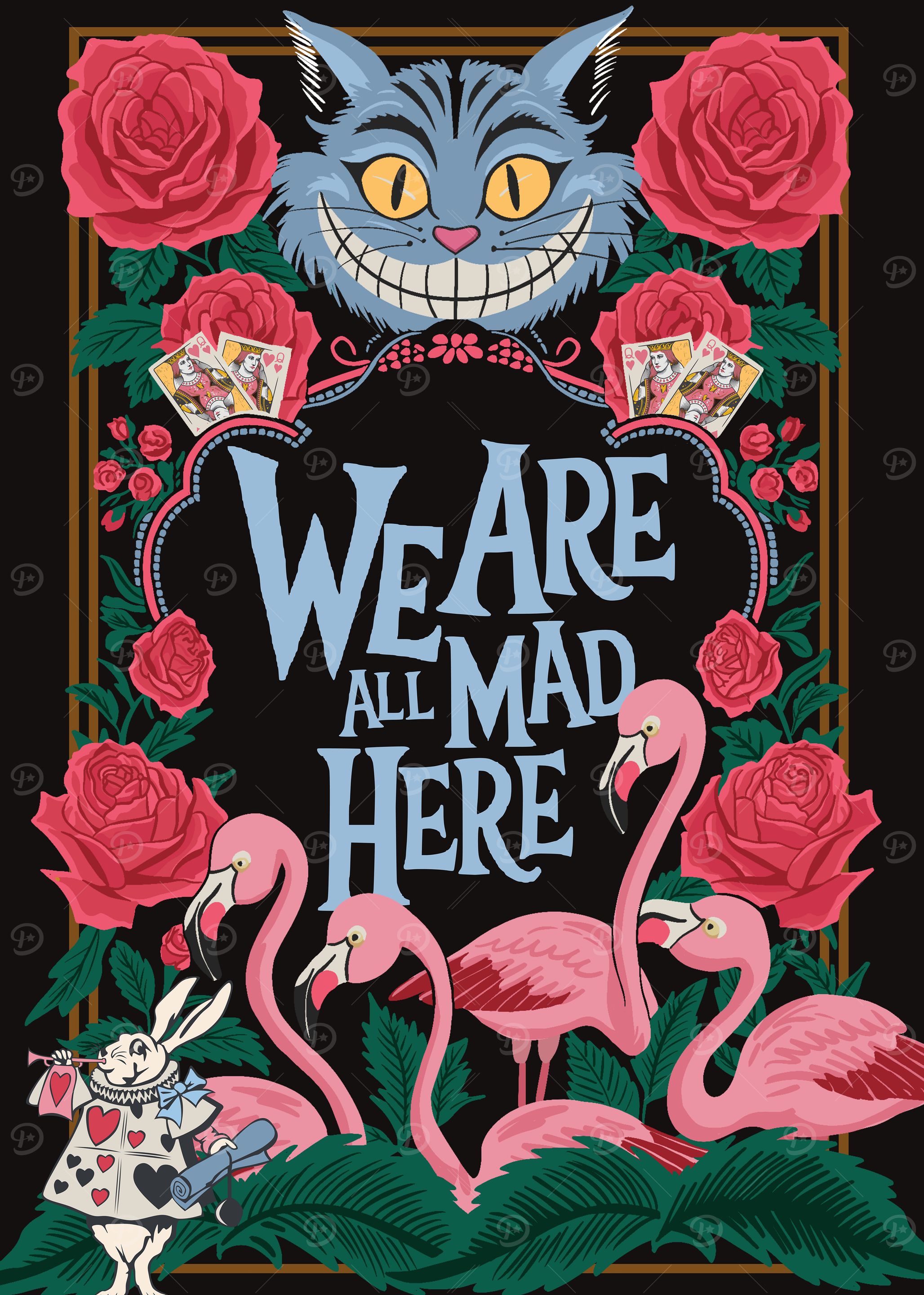 Alice in Wonderland Cheshire Cat Quote