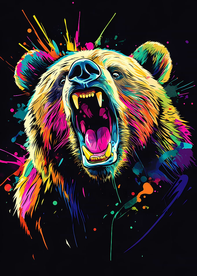 Neon Bear Roar
