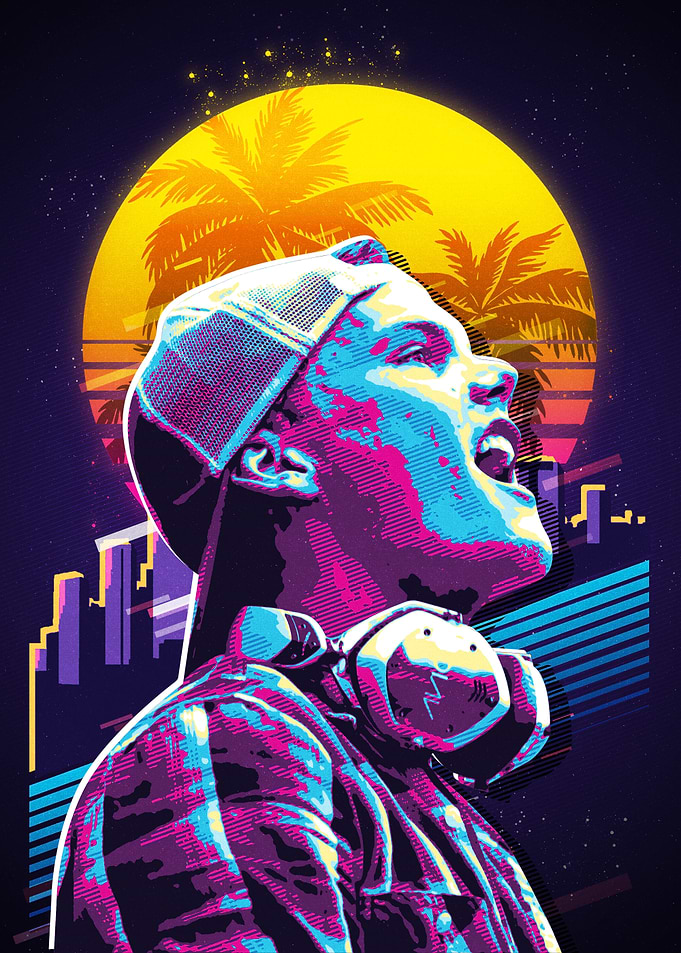 EDM Artist Retro Poster